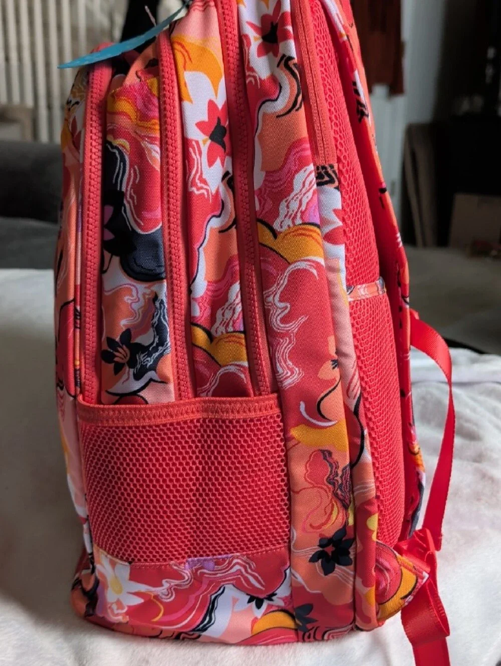 Vera Bradley Kids Floral Swirl Coral Multi Backpack